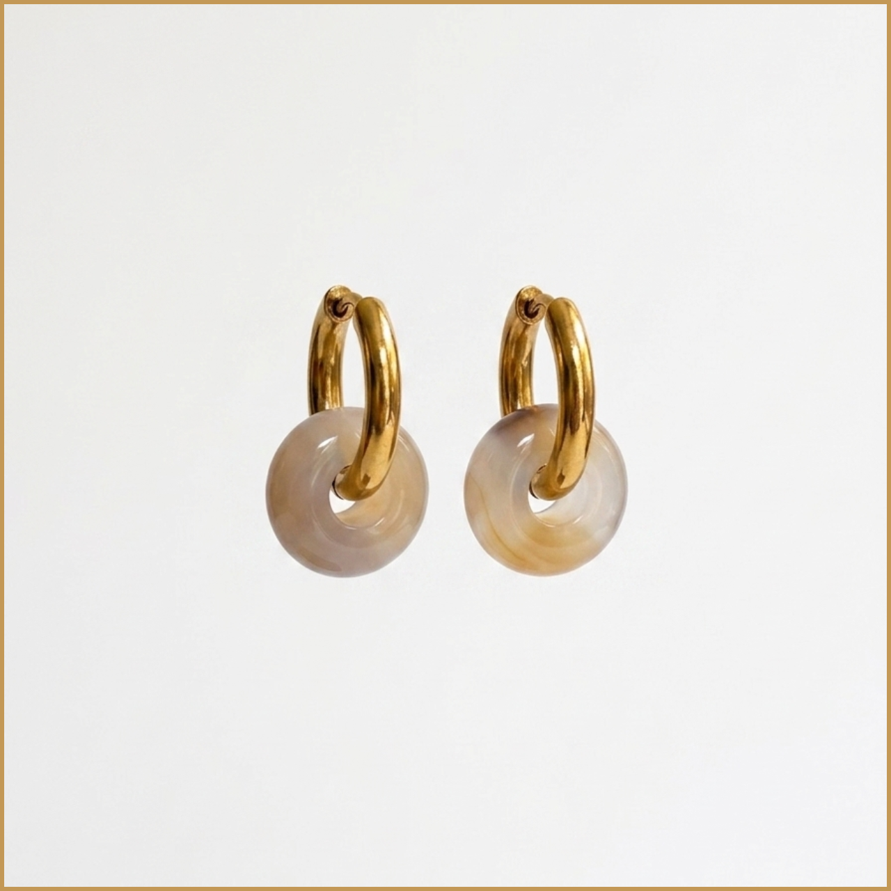 Boucles d'oreilles pierre naturelle artisanales – Unik & Sens